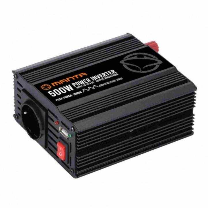 Manta Inverter 500w i gruppen Husvagn & Husbil / Elektronik / Batterier & Omvandlare / Inverter & Omformare / Omvandlare 12V Till 230V hos Campingvaruhuset i Norden AB (84287)