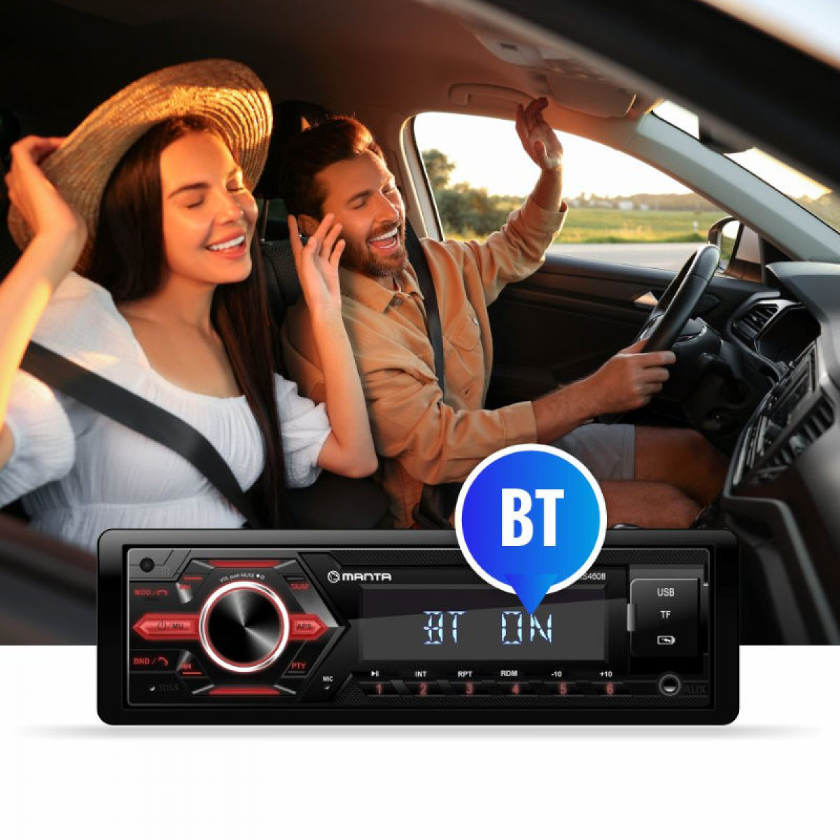 Manta Bilstereo Ottawa RS4508 i gruppen Husvagn & Husbil / Elektronik / Tv, Bild & Ljud hos Campingvaruhuset i Norden AB (84289)