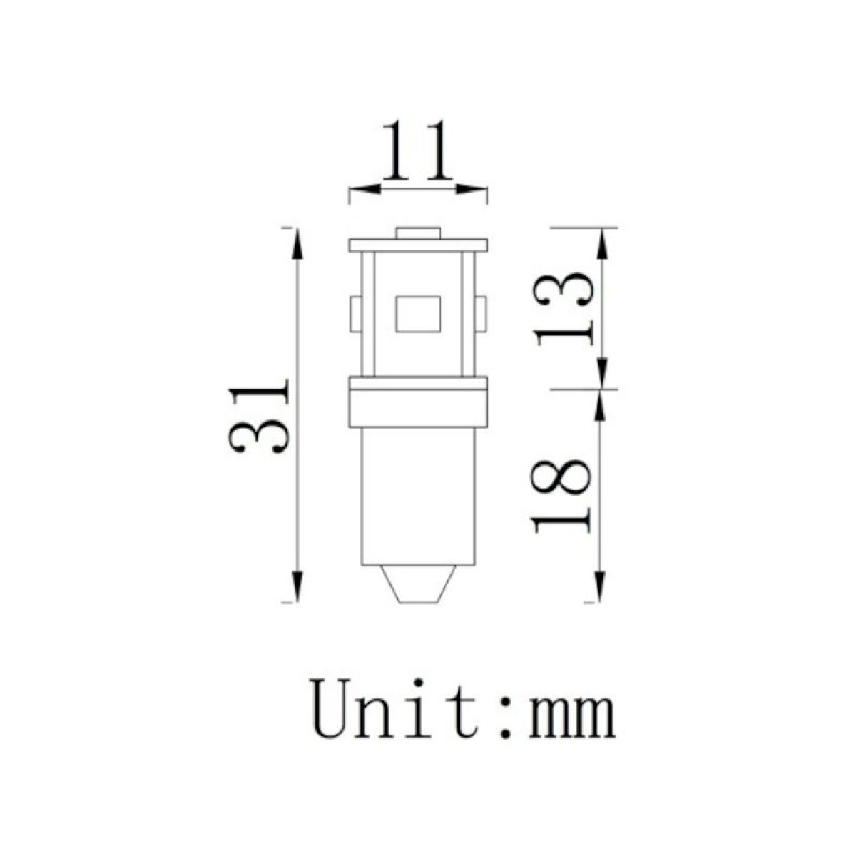 Ba9s-5 Led i gruppen Husvagn & Husbil / Elektronik / Invändig Belysning / LED-Belysning / LED ersättningslampor hos Campingvaruhuset i Norden AB (84355)