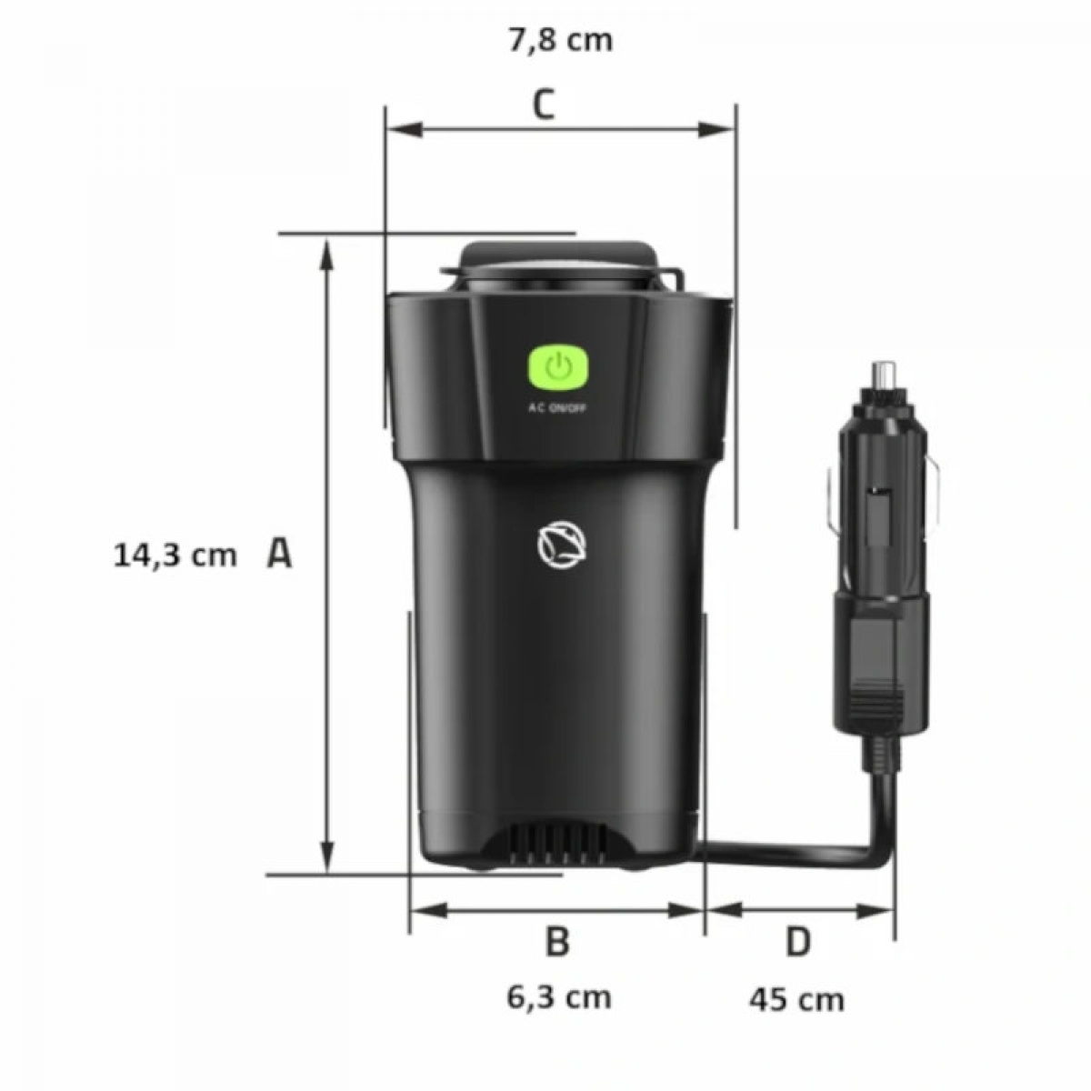 Manta 150w Inverter 12v till 230v i gruppen Husvagn & Husbil / Elektronik / Batterier & Omvandlare / Inverter & Omformare / Omvandlare 12V Till 230V hos Campingvaruhuset i Norden AB (84507)