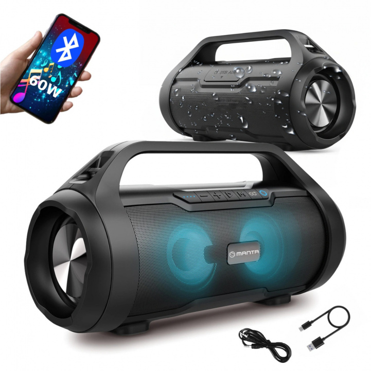Manta Bluetooth Högtalare 60w i gruppen Husvagn & Husbil / Elektronik / Tv, Bild & Ljud / Högtalare hos Campingvaruhuset i Norden AB (84509)