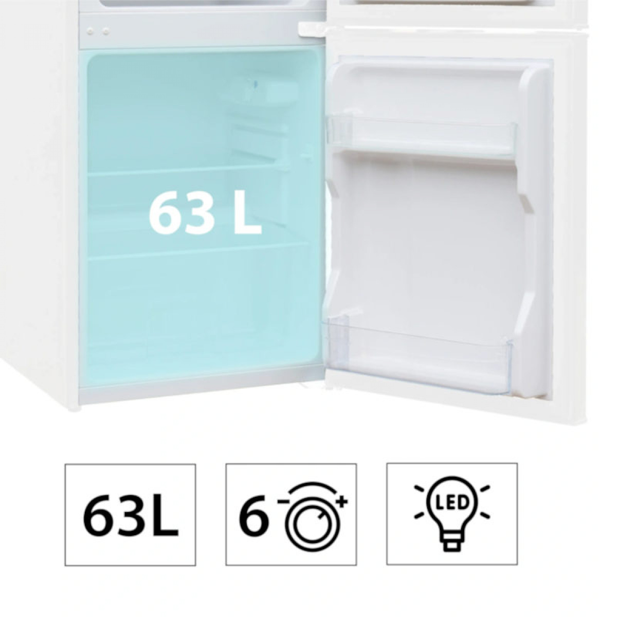 Manta Kyl och Frys 88L Vit i gruppen Husvagn & Husbil / Värme, Kyla & Ventilation / Kylskåp & Kylboxar / Övriga Kylskåp/Frysar hos Campingvaruhuset i Norden AB (84599)