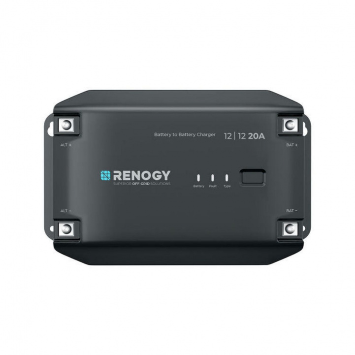 Renogy DC/DC Laddare 20A Bluetooth i gruppen Husvagn & Husbil / Elektronik / Batterier & Omvandlare / Batteriladdare hos Campingvaruhuset i Norden AB (84910)