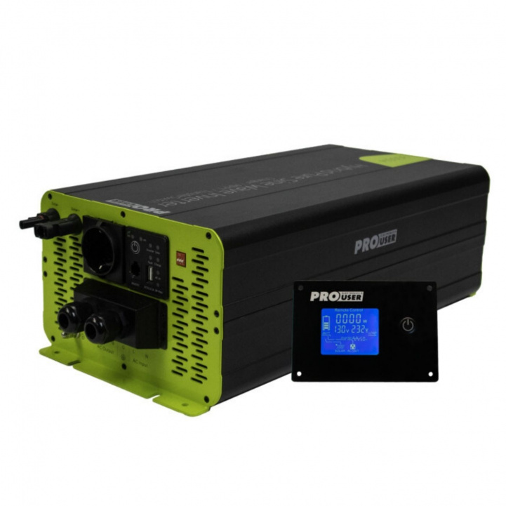 Pro-User PSI1500TX 3in1 Inverter/Laddare/Regulator i gruppen Husvagn & Husbil / Elektronik / Batterier & Omvandlare / Inverter & Omformare / Omvandlare 12V Till 230V hos Campingvaruhuset i Norden AB (85008)