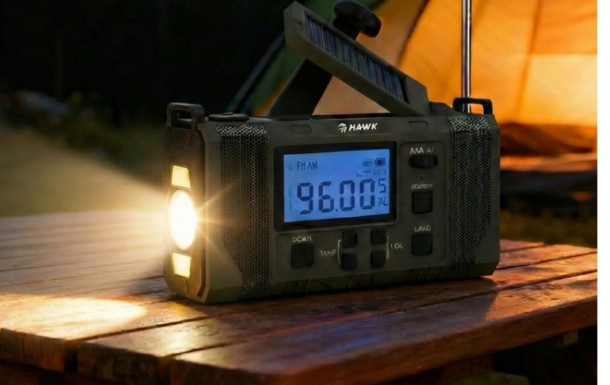 Hawk Expedition Vevradio Powerbank 10000mAh i gruppen Övrigt / Prepping hos Campingvaruhuset i Norden AB (85014)